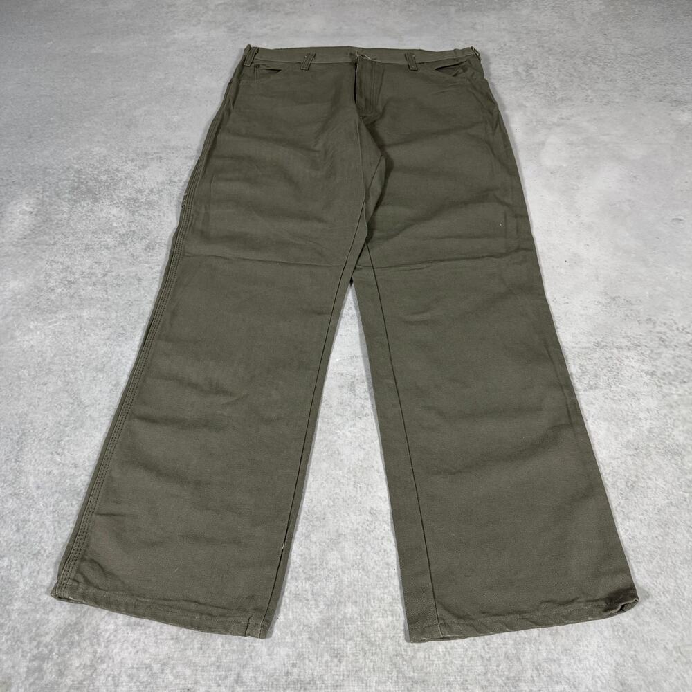 Dickies Carpenter Pants Straight Olive - Size: 36x32 - Picture 3 of 9